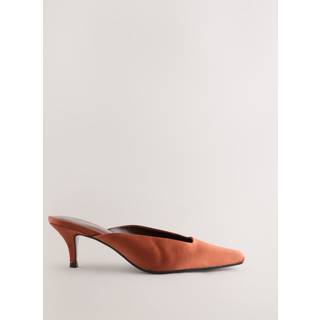 Next Rust Brown Forever Comfort Chisel Closed Toe Mules - eu38