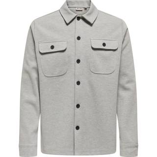 ONLY & SONS Kodyl Overshirt Light Grey Melange