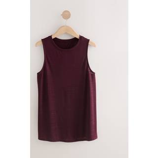 Next Burgundy Active Lightweight Open Back Tank Vest