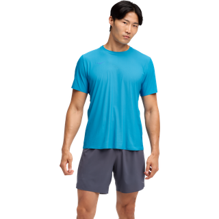 HOKA Airolite Short Sleeve 2.0 Løbeshirt Herrer størrelse L farve blå