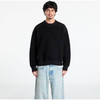 Y-3 ut striksweater med rund hals - Black - XL