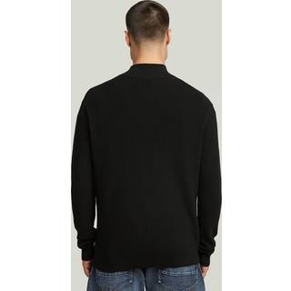 Structure Half Zip Knit - Black - Men