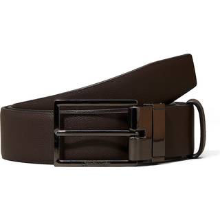 Reversible Leather Belt - Black - 130 cm