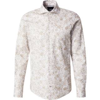 JOOP! Herren Hemd beige geblümt Slim Fit
