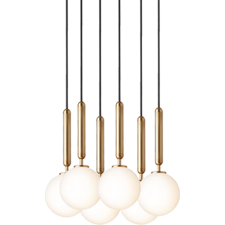 Nuura Miira 6 Pendel Lille Messing & Opal