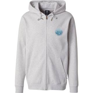 Rip Curl Wettie Passage Icon Zip Thru Hoodie Herrer størrelse 3XL farve hvid