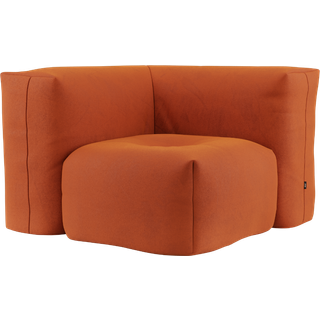 SACKit Soft Sofa Indoor Corner Section Orange Jaquard