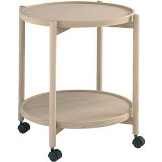 Thomsen Furniture James rullebord - eg/eg - Olieret eg - Ø50 cm