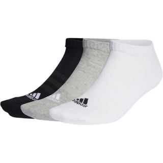 Cushioned Low-Cut sokker, 3 par - Medium Grey Heather / White / Black - 49-51