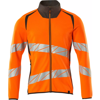 MASCOT ACCELERATE SAFE sweatshirt med lynlås, hi-vis orange/mørk antracit - M