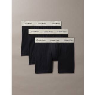 3 Pack Boxer Briefs - Heritage Cotton Stretch - Black - S