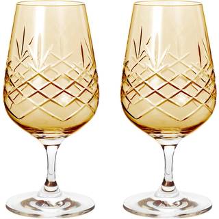 Ølglas - Frederik Bagger - Crispy Mate Citrine, Amber - 2 stk. - Tilbud