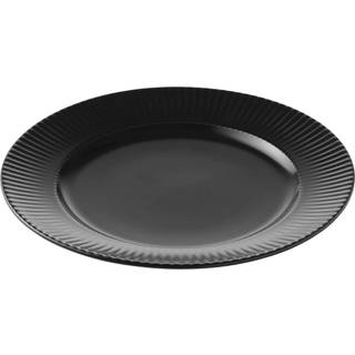 Groovy - frokost tallerken, stentøj, sort, 21 cm