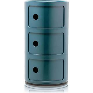 Kartell Componibili Classic Opbevaring Med 3 Rum - Skuffer Abs Blå - 0496715