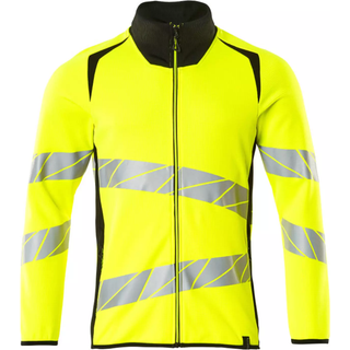 MASCOT ACCELERATE SAFE sweatshirt med lynlås, hi-vis gul/sort - 2XL