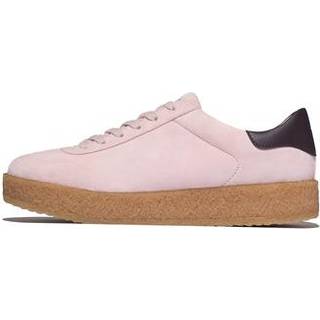 FitFlop FitFlop Pink Rally T-Toe Suede Crepe Sneakers