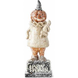 Kürbis Männchen mit Geist & Glitter Flocken 28cm