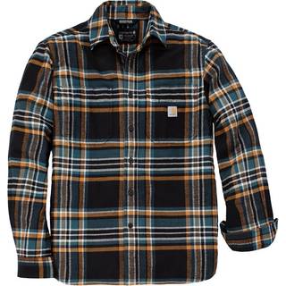 Carhartt Flannel L/S Plaid Shirt Skjorte Herrer størrelse L farve sort