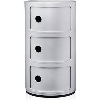 Kartell Componibili 3 Skab Sølv