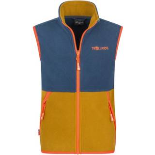 Trollkids Kid's Kjerag Vest Fleecevest Børn størrelse 92 farve blå