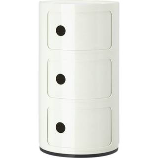 Kartell Componibili Bord White 3 Rum: H59 cm