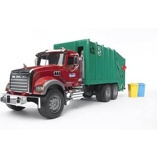 Bruder Mack Granite Garbage Truck (Ruby Red-Green)