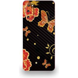 Mightyskins Carbon Fiber Skin til Samsung Galaxy S20 - Flower Dream | Beskyttende holdbar tekstureret kulfiberfinish | Let at anvende Fjern og sk