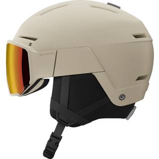 Salomon Osmo Simga, skihjelm med visir, beige