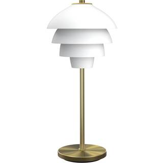 Valencia bordlampe - Mat hvid/ messing - Belid