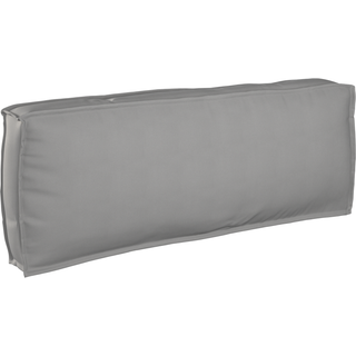 Pallehynde til ryglæn med pude Grå 120 x 40 x 12 cm Oxford stof