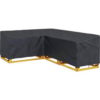 Overtræk til havemøbler Sort 260 x 210 x 80 cm 420D Oxford Stof