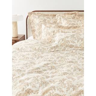 Dynebetræk med bladprint Pola