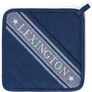 Lexington Icons Organic Cotton Jacquard Star Grydelap / Dress Blue - Grydelapper & Grillhandsker Bomuld Hvid - 10003075-5545-ONE