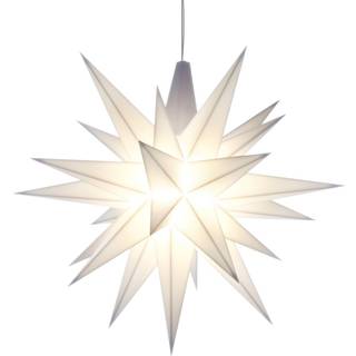 Herrnhuter stjerne - 13cm - Hvid