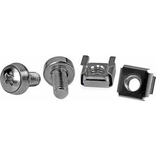 STARTECH 50 Pkg M6 Mounting Screws and Cage Nuts for Server Rack Cabinet