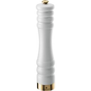 Salt/peberkværn mat hvid/guld 25 cm - Zassenhaus