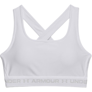 Crossback Mid Women's Sports Bra White / White / Halo Gray XL