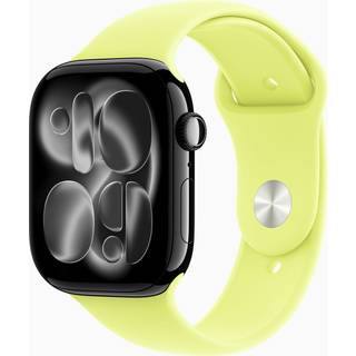 Apple Watch S11 (2025) GPS 46 mm - Jet Black Aluminium - Black Sport Band M/L