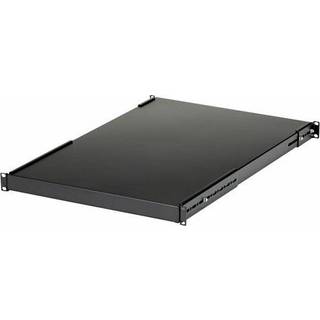 Startech 19" 1u Rackhylde Justerbar 19,5-38" 150 Kg Sort