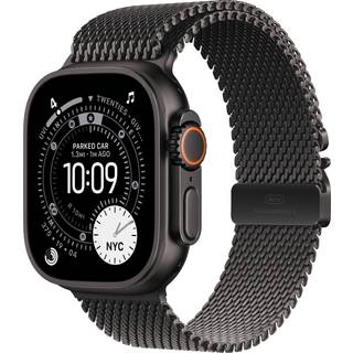 Apple Watch Ultra 3 GPS + Cell 49 mm sort titan, sort Milanorem i titanium - L