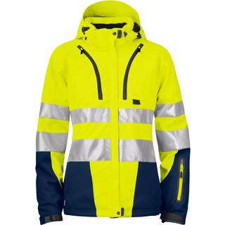 ProJob 646424 6424 foret jakke dame en iso 20471 klasse 3/2 / Arbejdsjakke yellow/navy 2XL