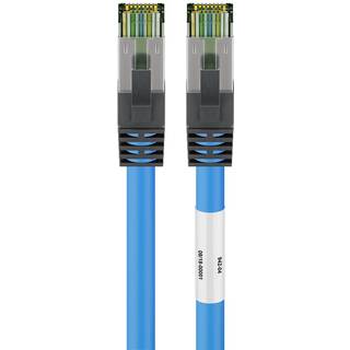 CAT 8.1 S/FTP RJ45 netværkskabel | Blå | 1 meter | PRIS-MATCH
