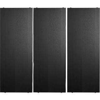 String hylde 58x20cm 3-pak sortbejdset ask