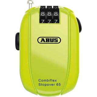 Abus Combiflexâ¢ StopOver 65, wirelås, neon gul