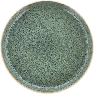 Gastro Tallerken fra BITZ - Hvid/Grøn farve - Stentøj