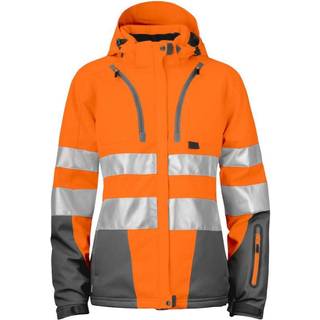 ProJob 646424 6424 foret jakke dame en iso 20471 klasse 3/2 / Arbejdsjakke orange/grey L