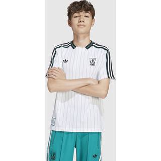 replikatrøje i juniorstørrelse Liverpool FC Terrace Icons - White / Sea Green - 152