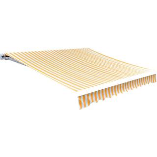 Markisedug Orange Og Hvid - 350 x 250 cm