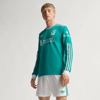 Liverpool FC 25/26 autentisk langærmet tredjetrøje - Sea Green - XS