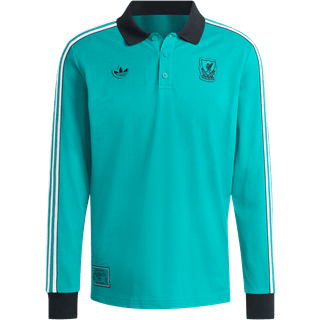 Liverpool FC Terrace Icons langærmet polotrøje - Sea Green - 2XL